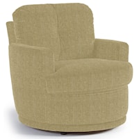 Swivel Chair with Plush Tufted Back