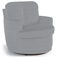 Swivel Chair with Plush Tufted Back