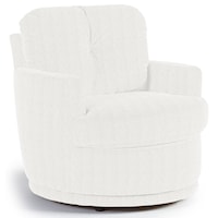 Swivel Chair with Plush Tufted Back