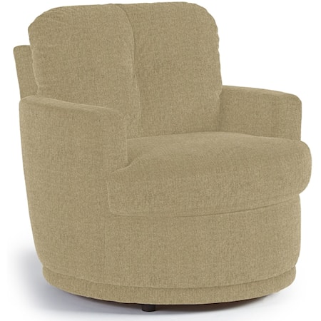 Swivel Chair with Plush Tufted Back