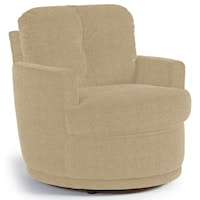 Swivel Chair with Plush Tufted Back