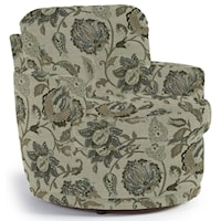 Swivel Chair with Plush Tufted Back