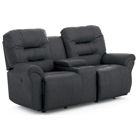 Space Saver Console Reclining Loveseat