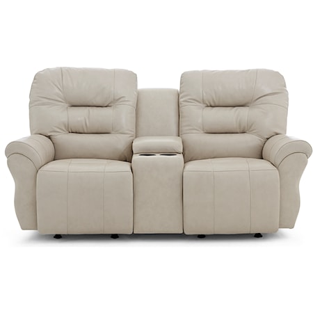 Space Saver Console Reclining Loveseat