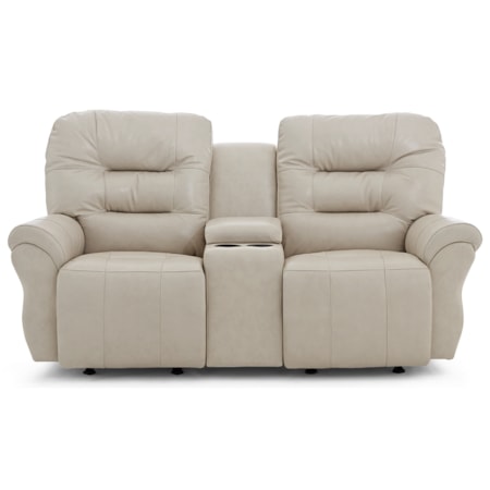 Space Saver Console Reclining Loveseat