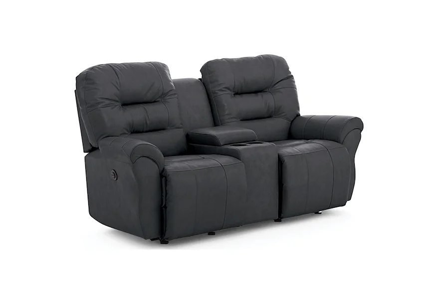 Unity Rocker Console Reclining Loveseat by Best Home Furnishings at VanDrie Home Furnishings