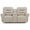 Bravo Furniture Unity Power Space Saver Console Reclining Loveseat