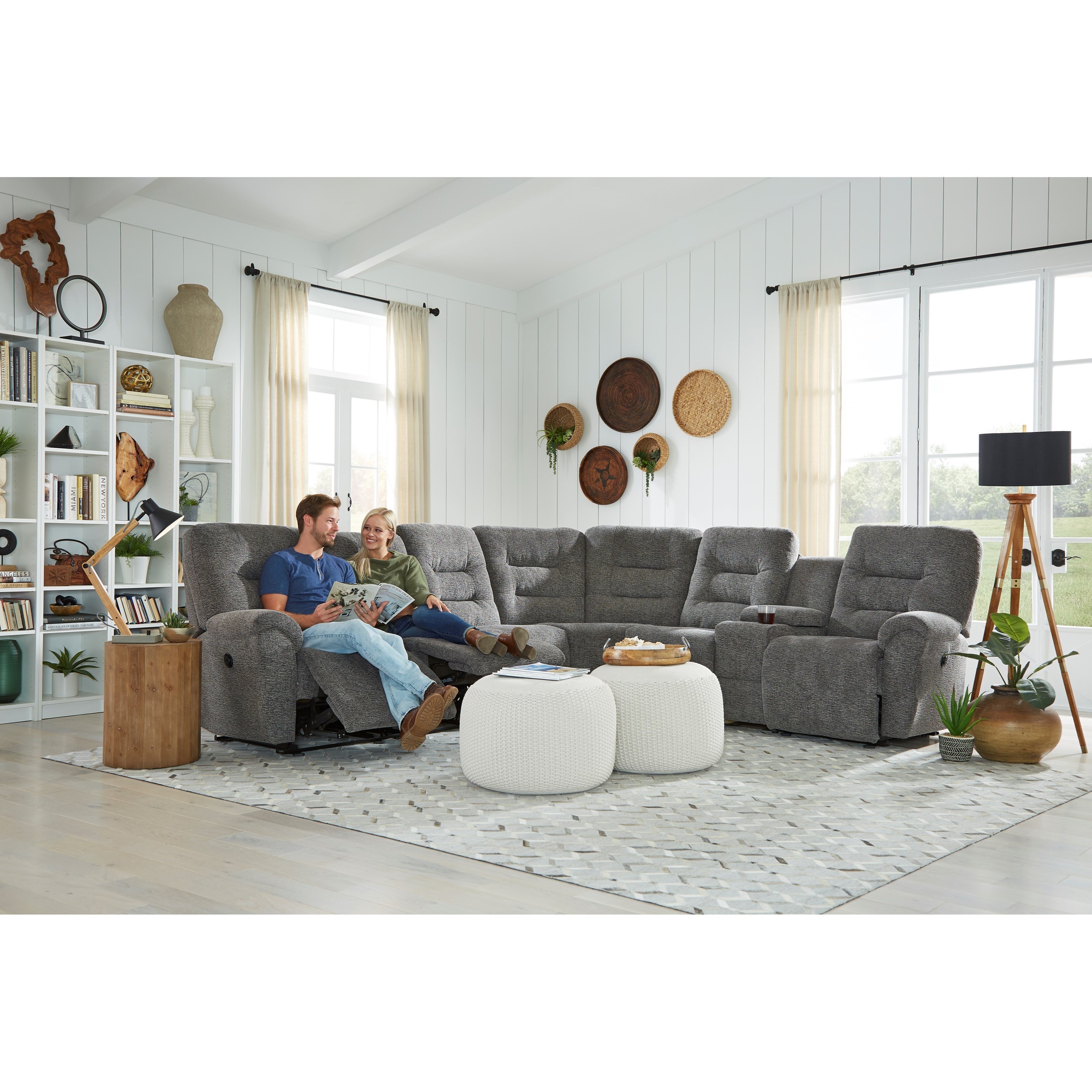 Best Home Furnishings Unity 5-Seat Reclining Sectional Sofa