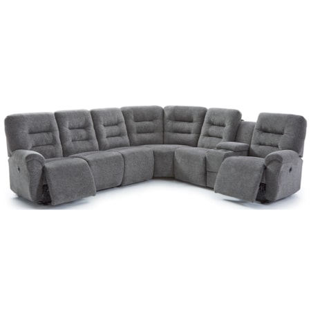 5-Seat Reclining Sectional Sofa