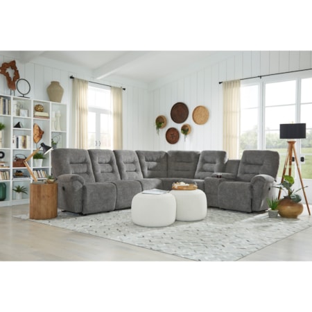 5-Seat Reclining Sectional Sofa