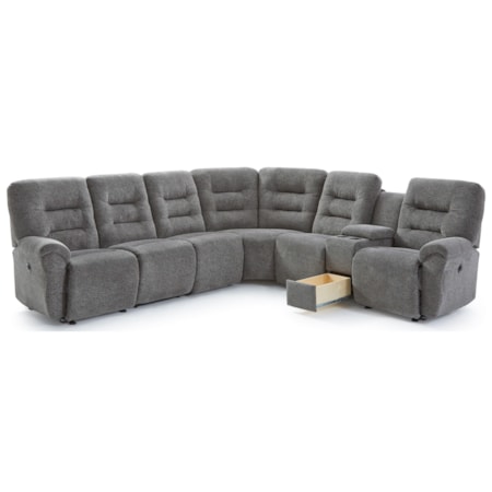 5-Seat Reclining Sectional Sofa