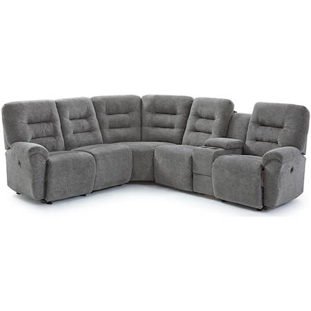 4-Seat Reclining Sectional Sofa