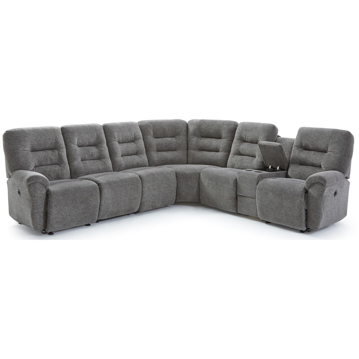 Best Home Furnishings Unity 5-Seat Power Reclining Sectional Sofa