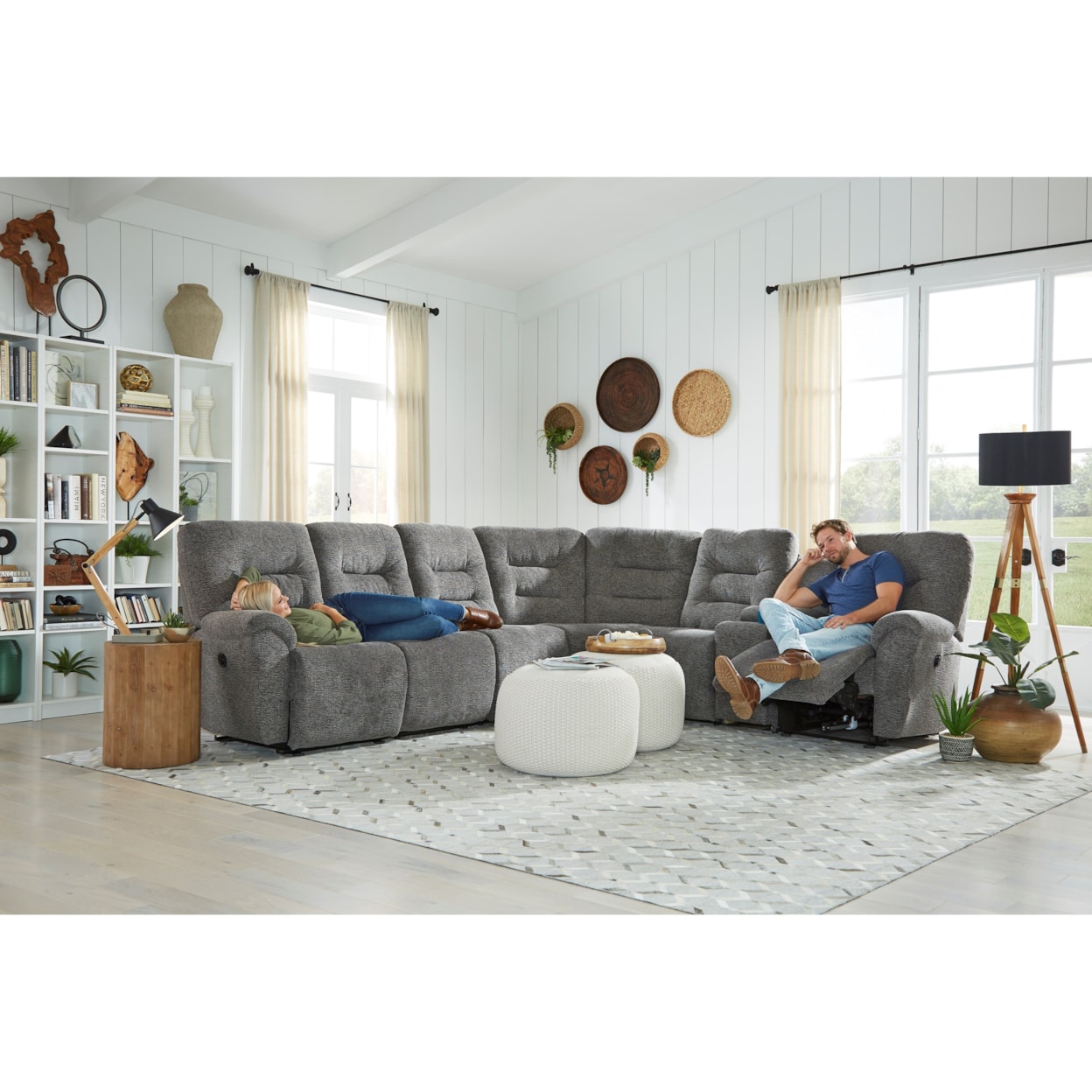 Bravo Furniture Unity 5-Seat Power Reclining Sectional Sofa