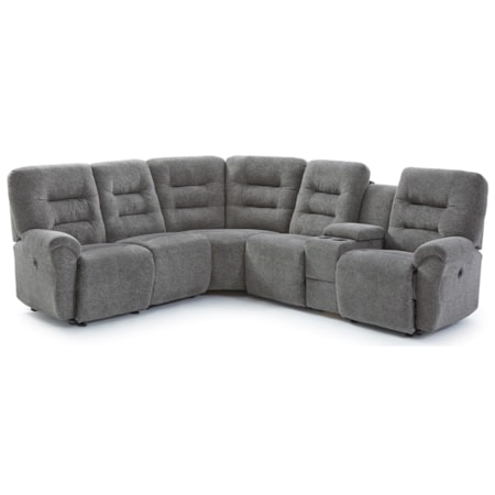 4-Seat Power Reclining Sectional Sofa
