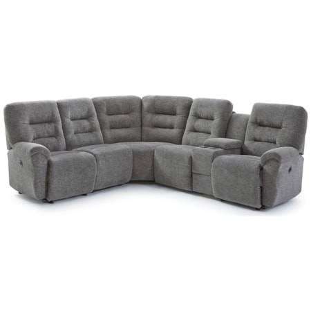 4-Seat Power Reclining Sectional Sofa