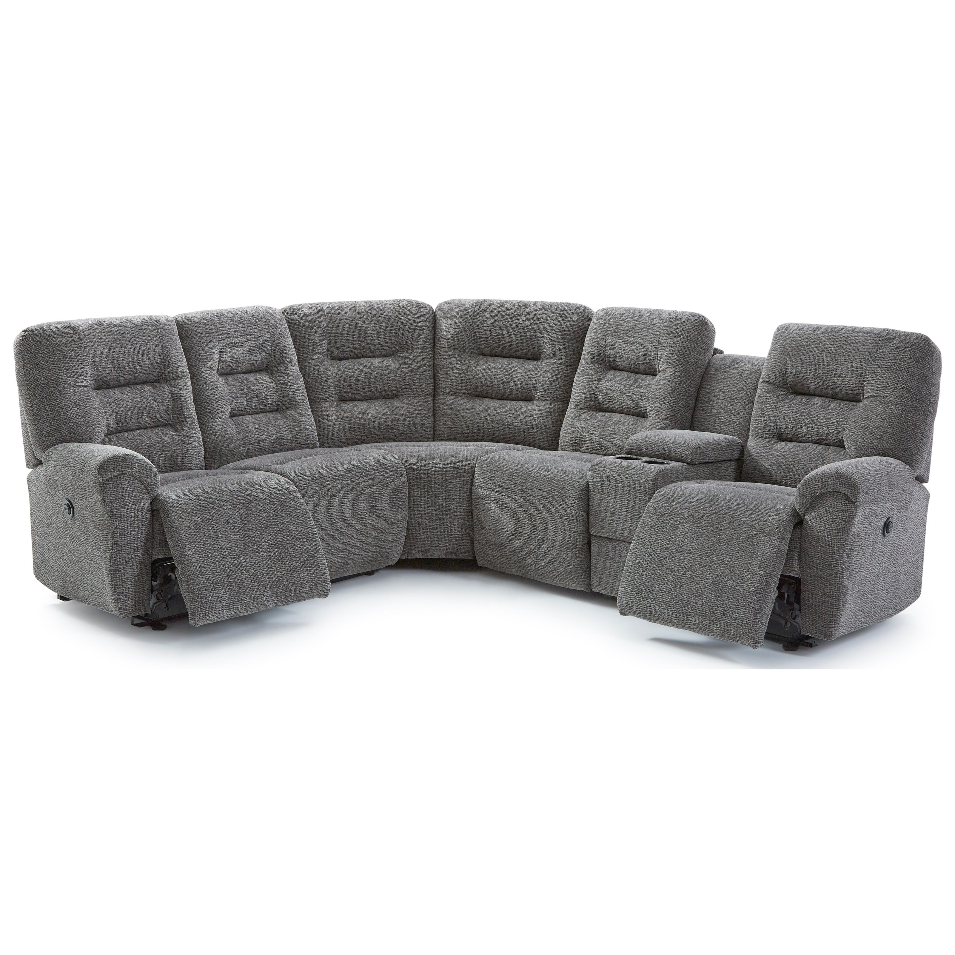 4-Seat Power Reclining Sectional Sofa