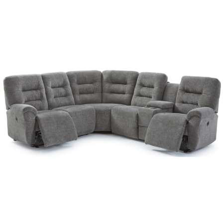 4-Seat Power Reclining Sectional Sofa