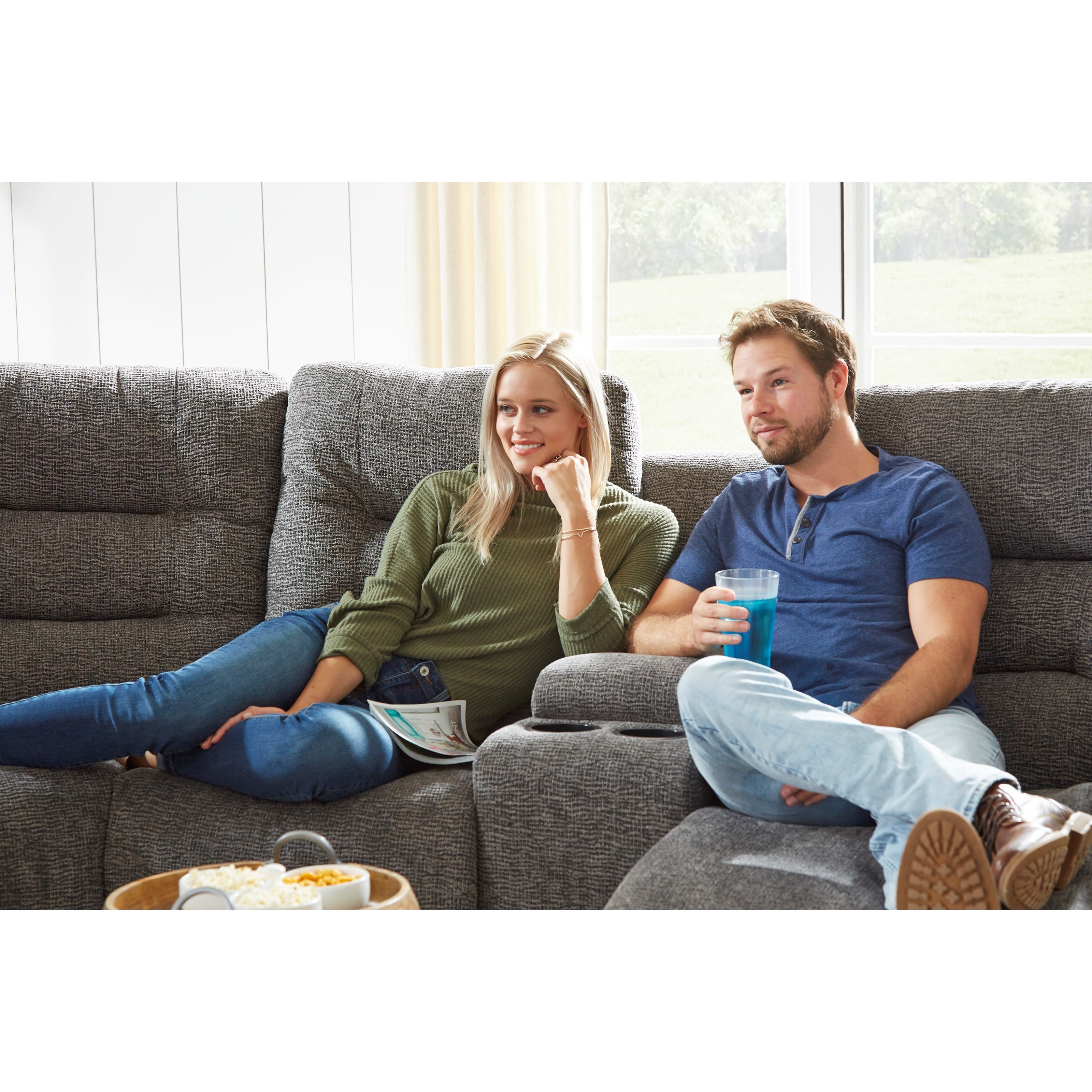 4-Seat Power Reclining Sectional Sofa