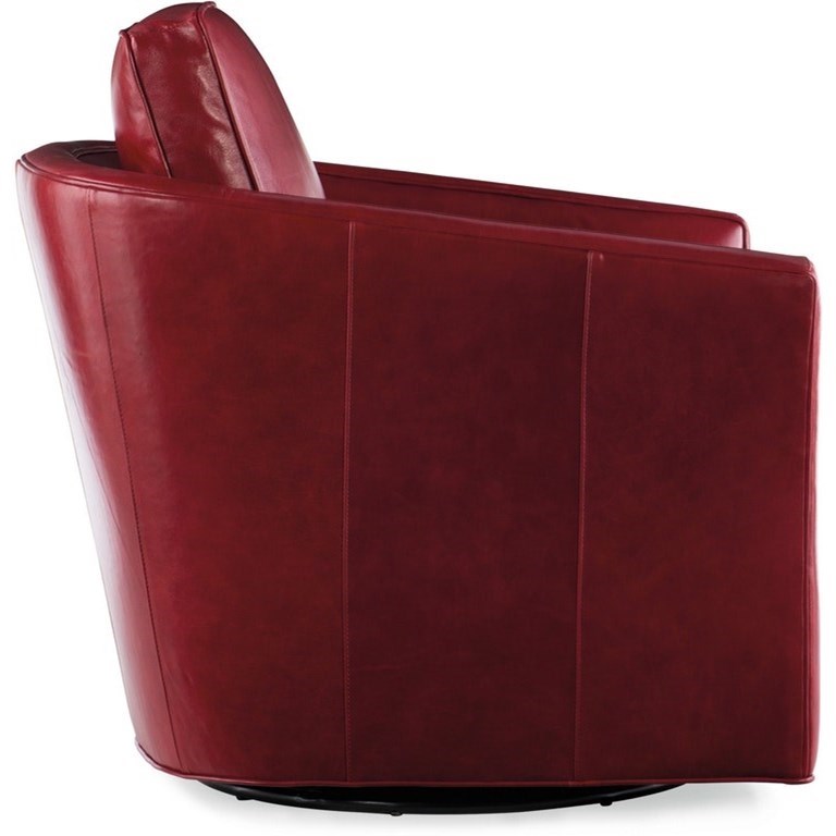 Leather tub chair on sale swivel