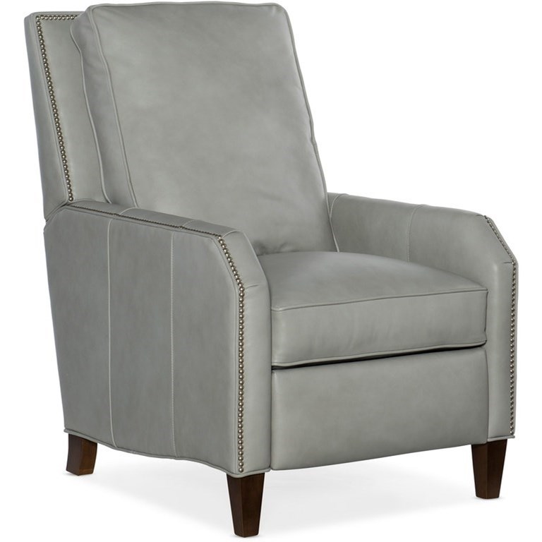 Bradington Young Caroline Transitional Leather Recliner with Nailhead