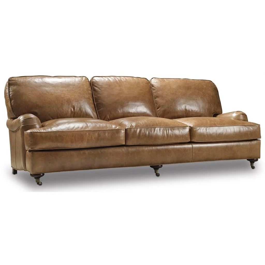 Bradington Young Hamrick Traditional Sofa with English Arms and Casters