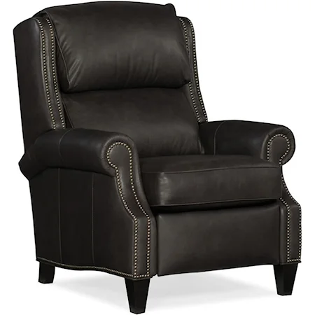 Traditional 3-Way Lounger with Nailhead Trim