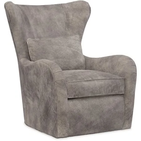High Back Swivel Tub Chair with Matching Pillow
