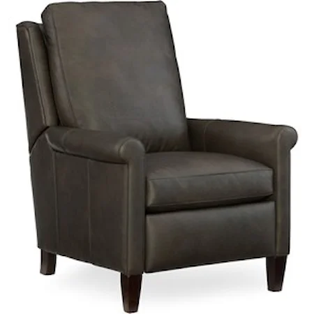 Transitional Leather 3-Way Lounger