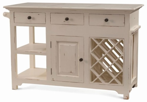 Napa Kitchen Island with Pullout Table
