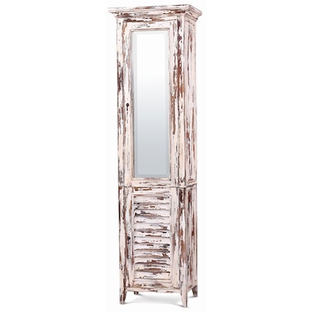 Shutter Tall Bath Cabinet w/ Mirror