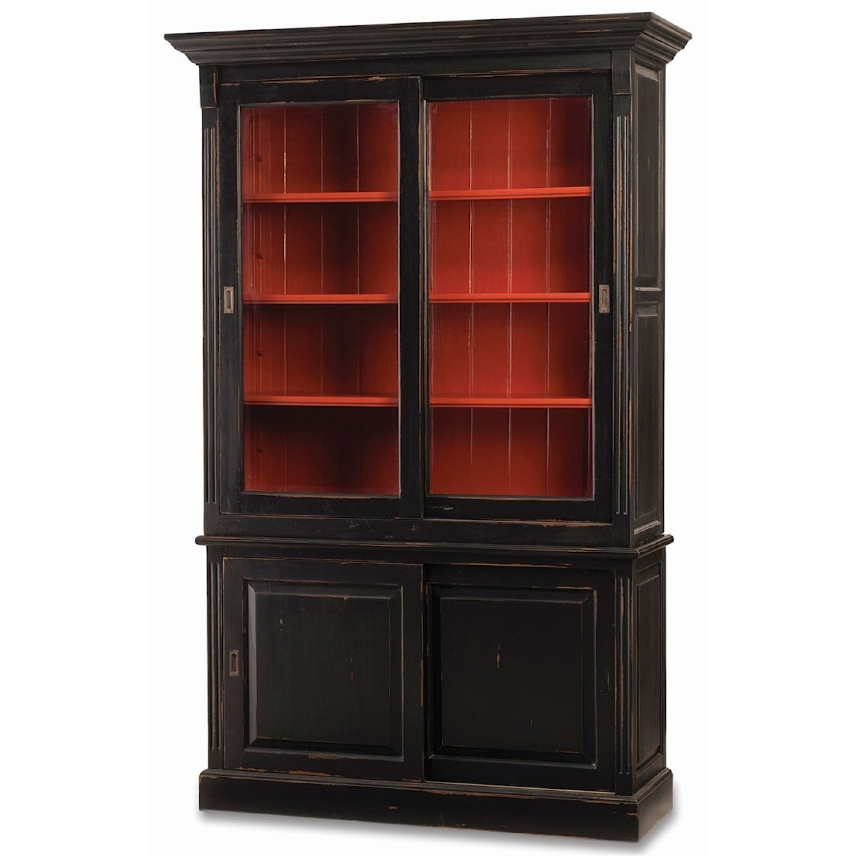 Bramble Homestead Hudson 88" Bookcase w/ 2 Sliding Doors