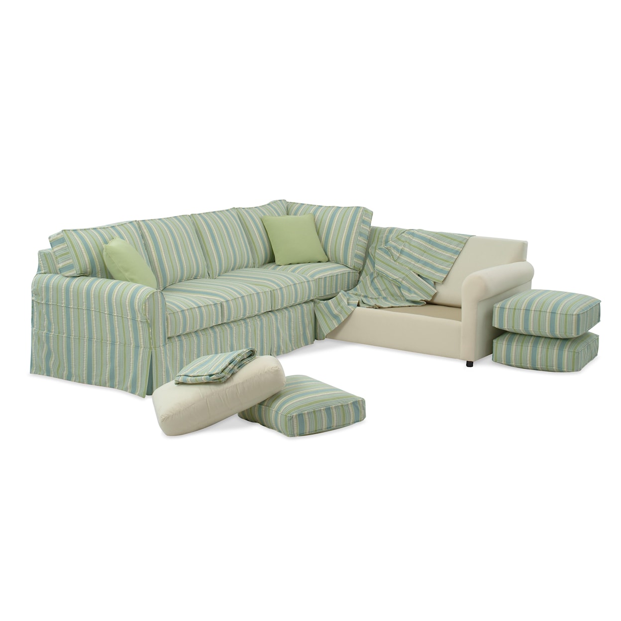 Braxton Culler Bedford Sectional Sofa with Slipcover