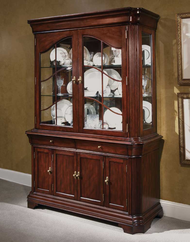 Broyhill Furniture Chateaucalais Dark Cherry China Cabinet At Art Van Furniture