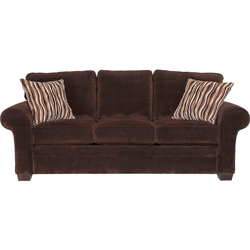 Broyhill Furniture Zachary Upholstered Stationary Sofa AHFA Sofas