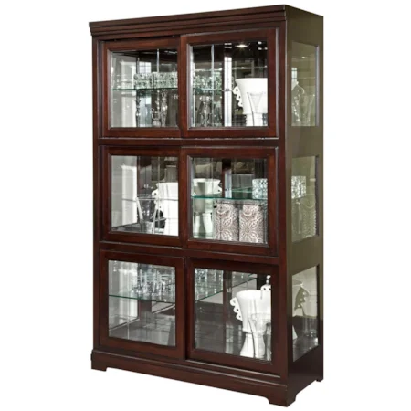 Bunching China Cabinet with 6 Glass Shelves