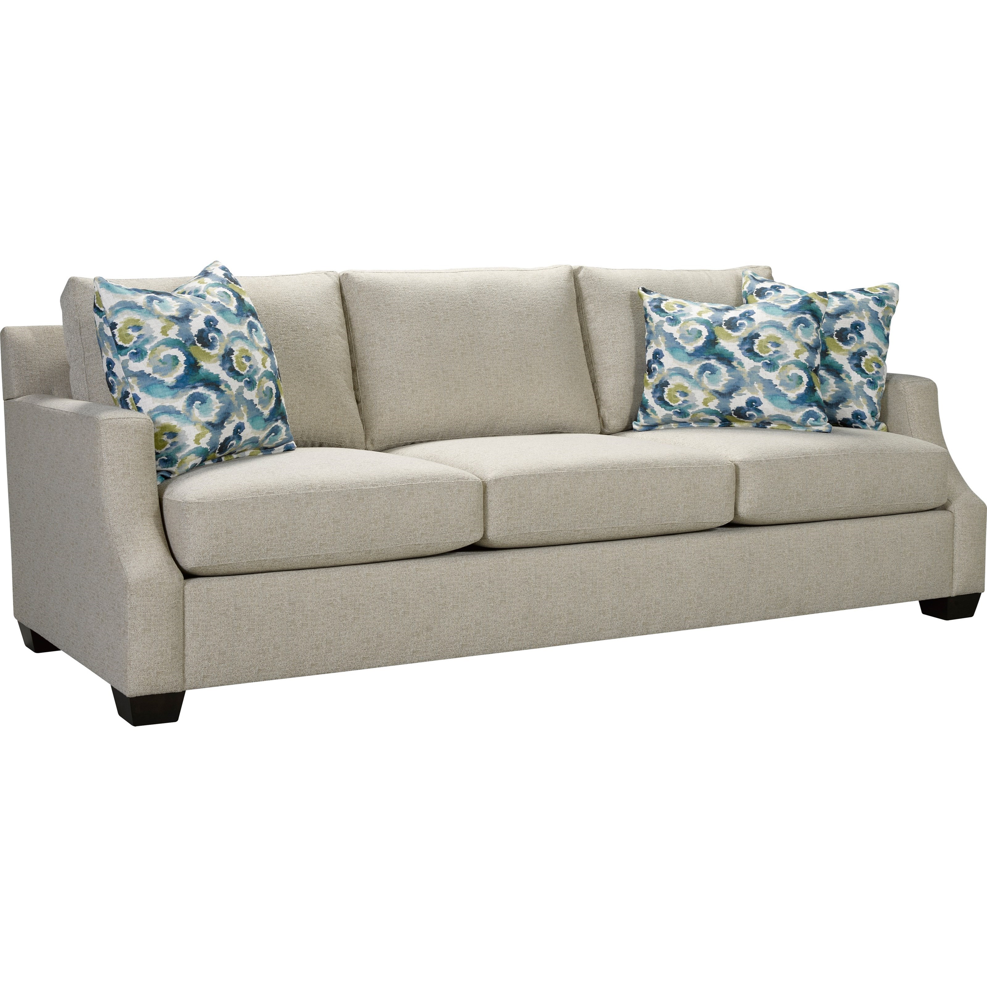 Broyhill Furniture Chambers Casual Sofa with Scooped Track Arms Find