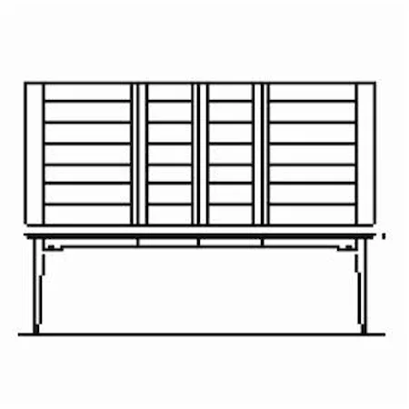 Leg Dining Table w/ (2) Leaves