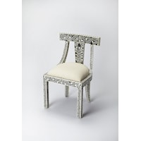 Black Bone Inlay Accent Chair