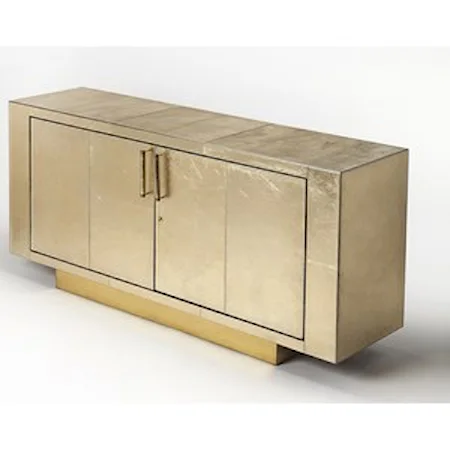 Francois Gold Leather Buffet