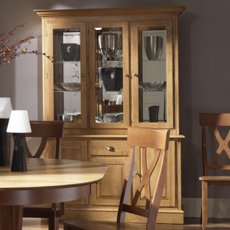 Customizable 54" Buffet & Hutch China Cabinet