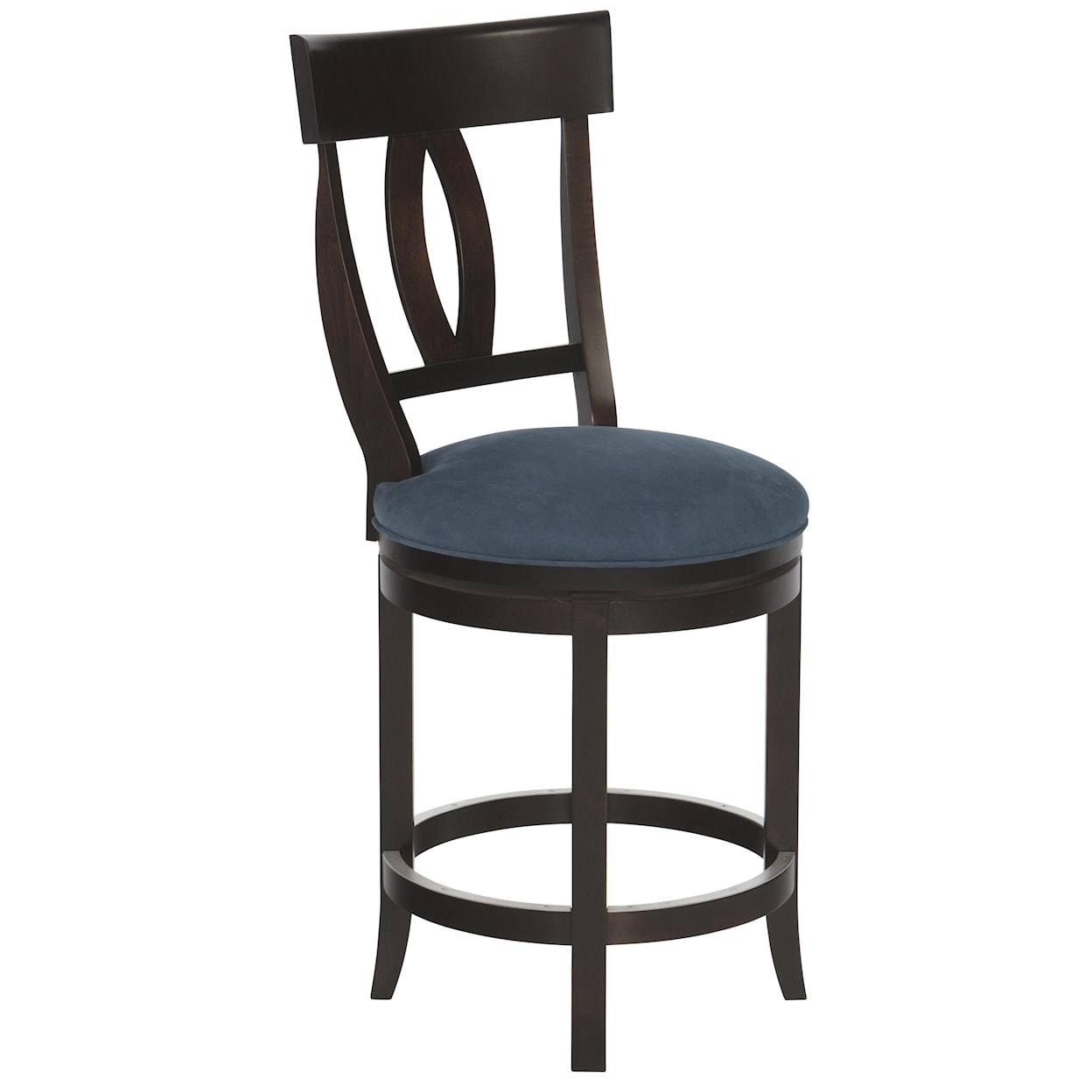 Canadel Canadel Customizable 24" Upholstered Swivel Stool