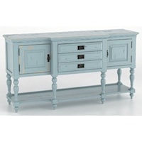Farmhouse Storage Buffet with Distressed Finish