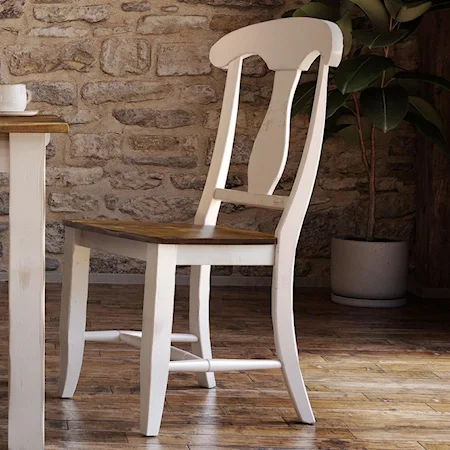 Customizable Dining Chair with Splat Back
