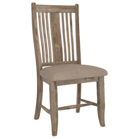 Customizable Rustic Upholstered Side Chair