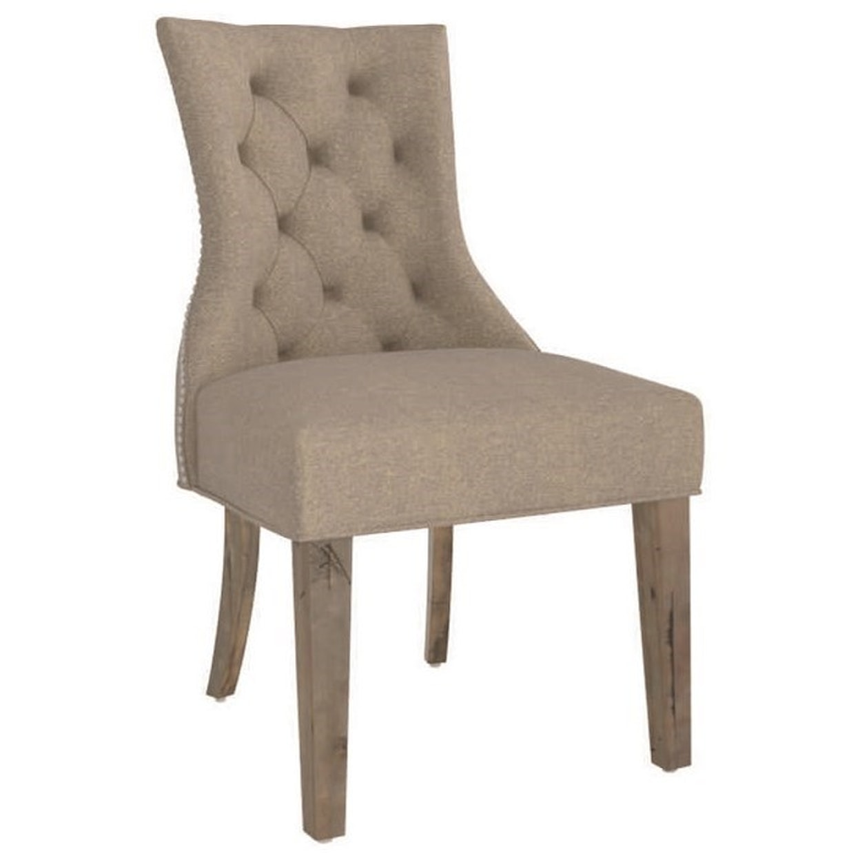 Canadel Champlain Customizable Side Chair with Nailhead Trim