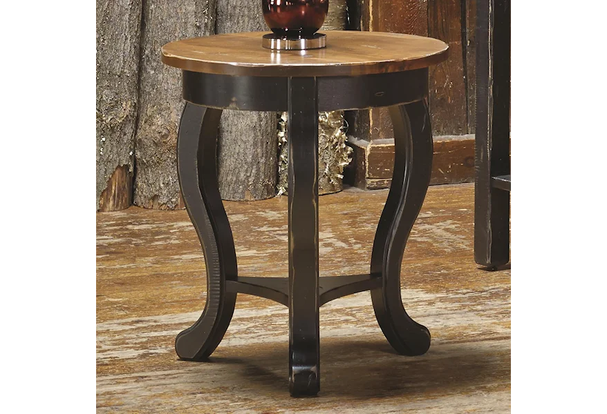 Champlain Customizable Round End Table by Canadel at Furniture and ApplianceMart