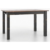 Farmhouse 36" Rectangular Counter Height Table with Distressed Wood Finish