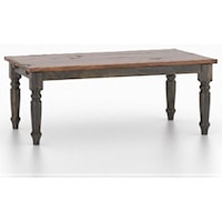 Customizable Rectangular Wood Top Table