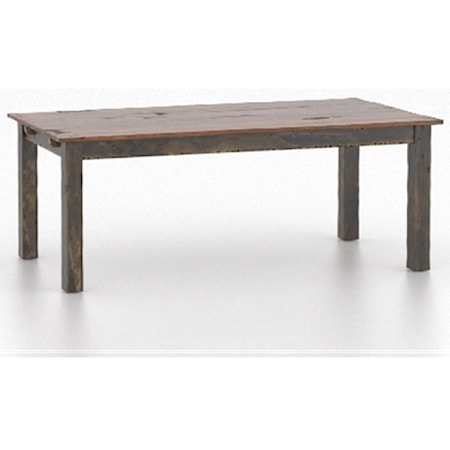 Rectangular Two-Tone Dining Table